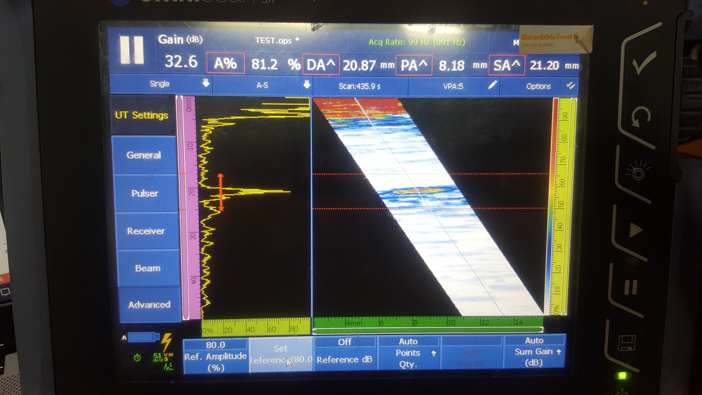 Sectorial Scan Data