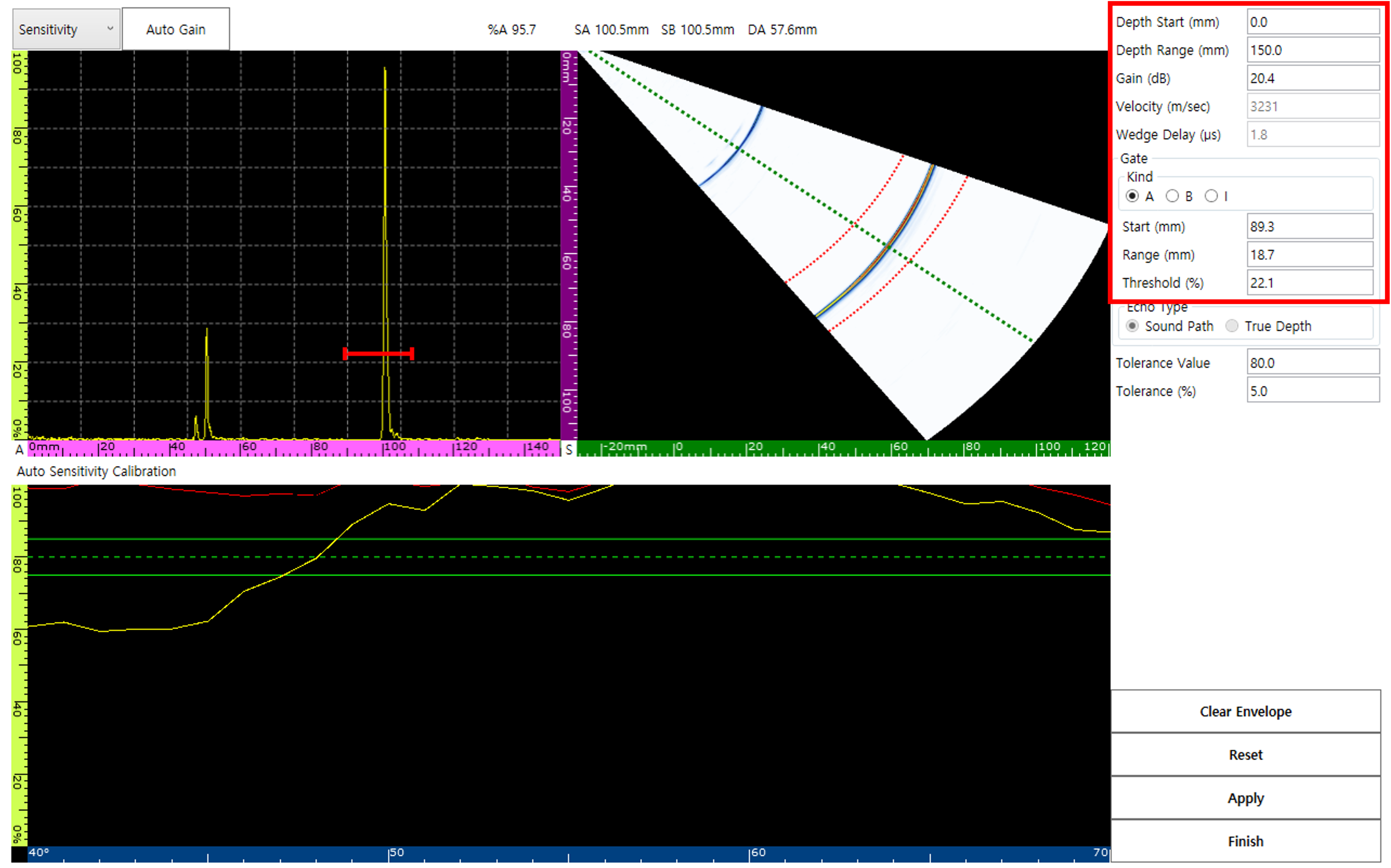 Parameter Setting Screen