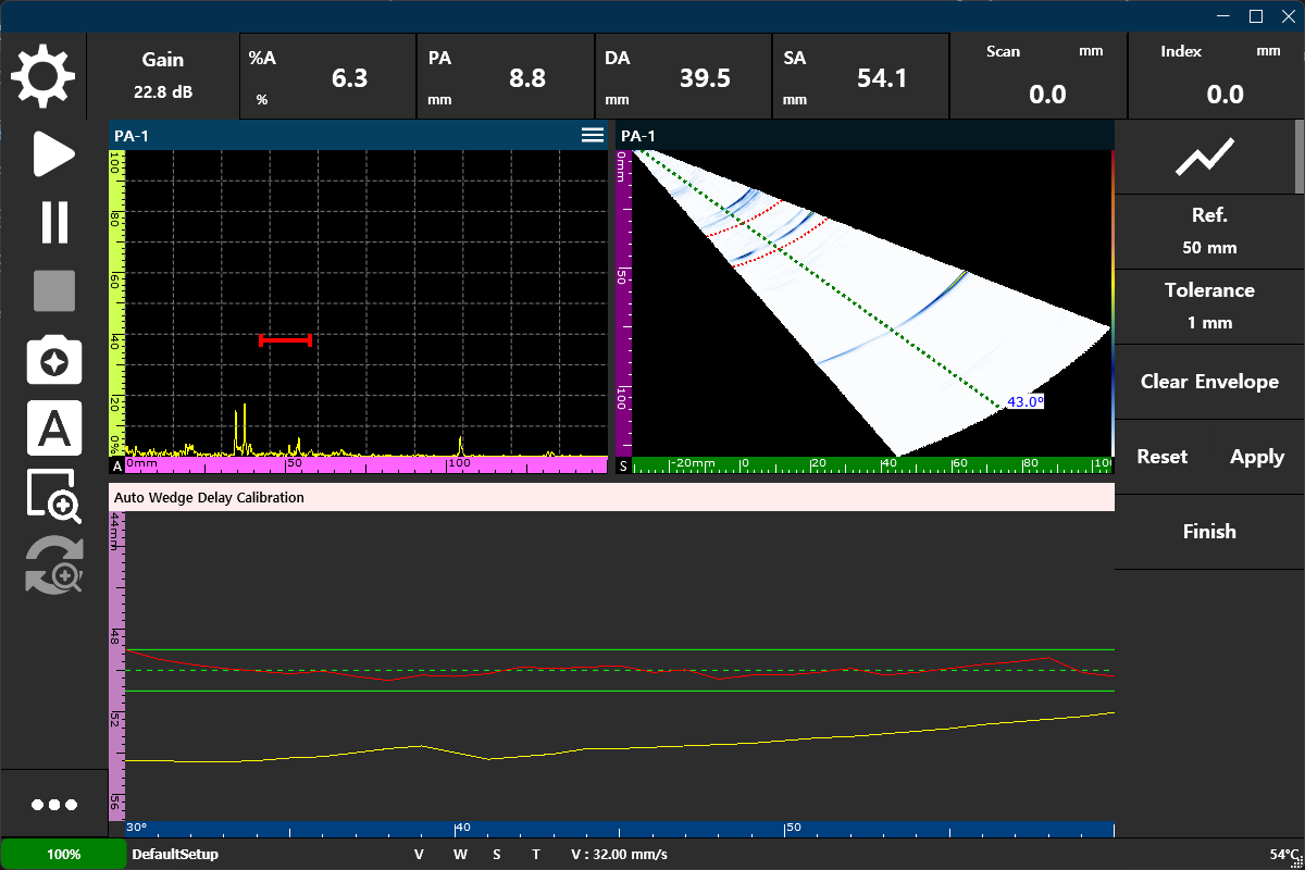 Wedge Delay Calibration Interface